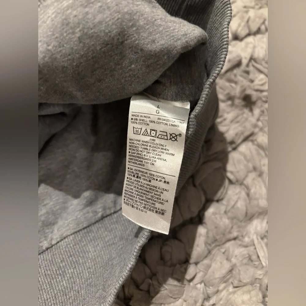 Banana Republic Gray Luxe Touch Performance Full Zip Sweatshirt / Jacket